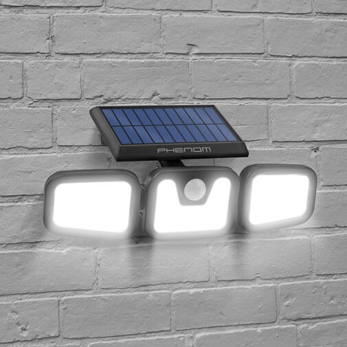55284 • Solárny reflektor s pohybovým senzorom - páčkový, otáčateľný - 3 COB LED