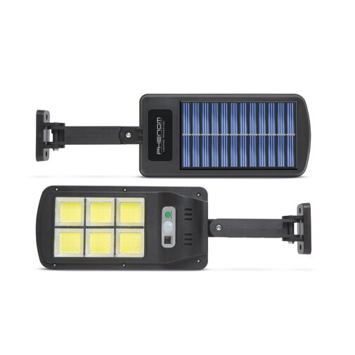 55290B • Solárny reflektor s pohybovým senzorom s diaľkovým ovládačom - nástenný - 6 LED