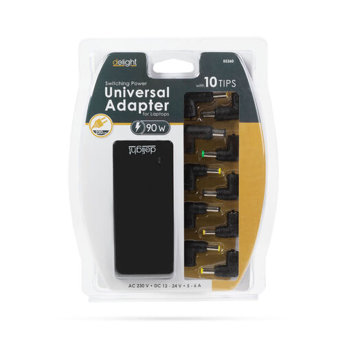 55360 • Univerzálny sieťový adaptér k laptopom/notebookom s napájacím káblom