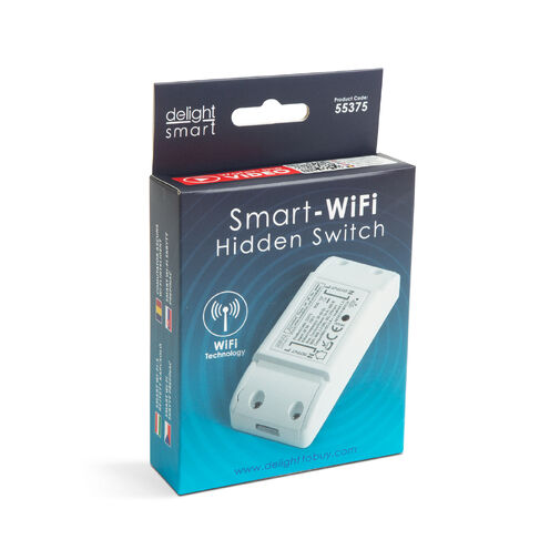 55375 • Smart Wi-Fi skrytý prepínač - 90-250V, 16A - Amazon Alexa, Google Home, IFTTT kompatibilita