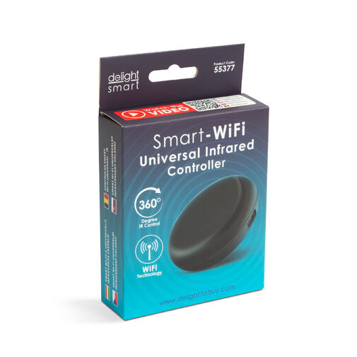 55377 • Smart Wi-Fi univerzálny infračervený ovládač - USB - čierna