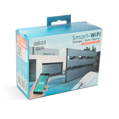 55379 • Sada Smart Wi-Fi garážového otvárača - 230V - so senzorom otvárania