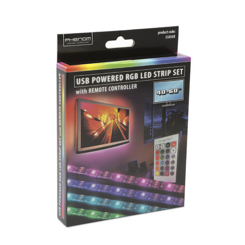 55850B • RGB USB LED pásik s ovládačom