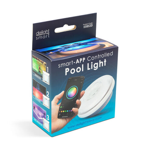 55852D • Smart osvetlenie bazénu - 15 RGB LED - 3 x AA