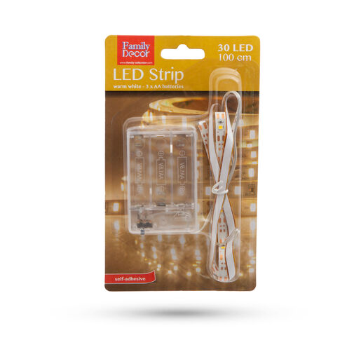 55884 • LED pás - teplá biela - 1 m - 3 x AA batérie