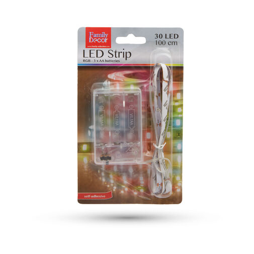 55885 • LED pás - farebný - 1 m - 3 x AA batérie