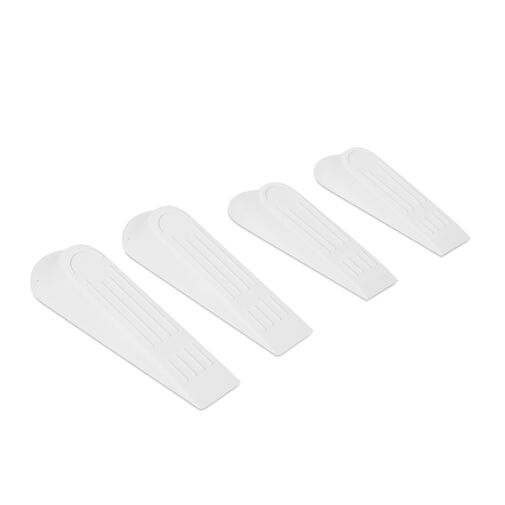 56197 • Sada dverových klinov – plast, biela – 4 ks / balenie