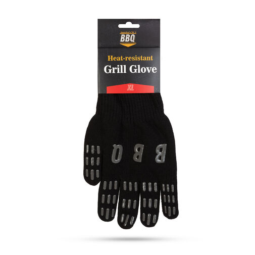 56293 • Tepelne odolné grilovacie rukavice - čierne