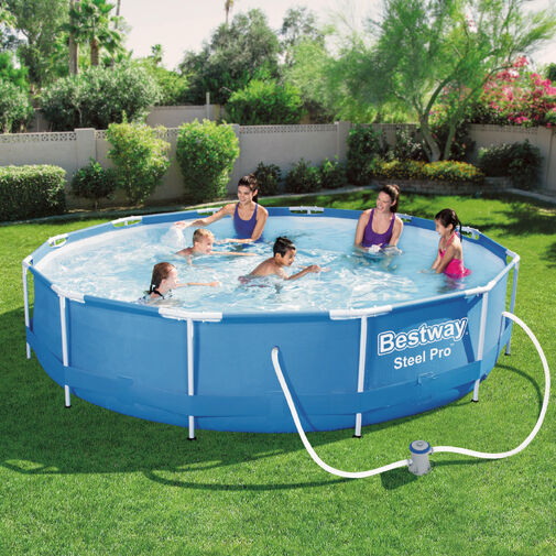 56394 • Bazén s pevnou stenou s filtráciou - 366 x 76 cm - 6473 L