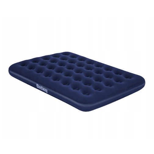 56434 • Nafukovací matrac - jednolôžkový, velúr - modrý - 191 x 137 x 22 cm