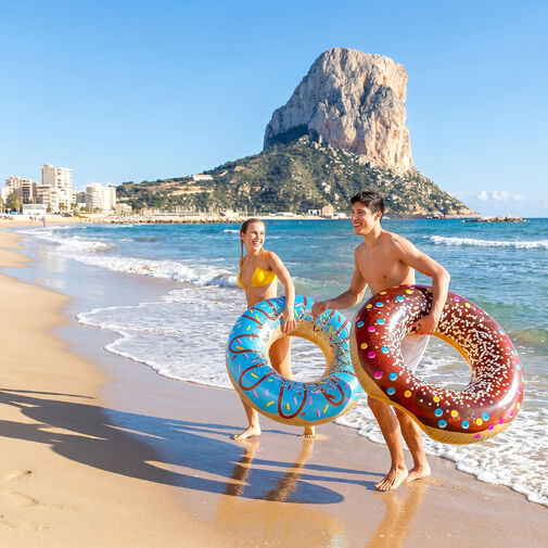 56448 • Nafukovací plávací kruh - šiška (donut) - 107 cm - 2 druhy