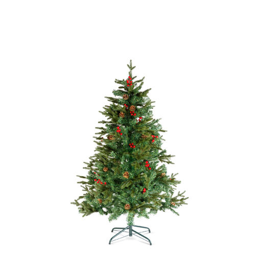 56481B • Umelý stromček - 150 cm - PE / PVC - s červenými bobuľami