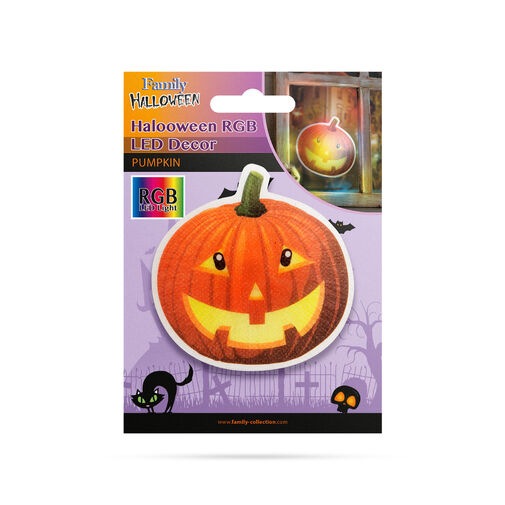 56512B • Halloweenska RGB LED dekorácia - samolepiaca - tekvica