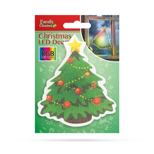 56513A • Vianočná RGB LED dekorácia - samolepiaca - strom