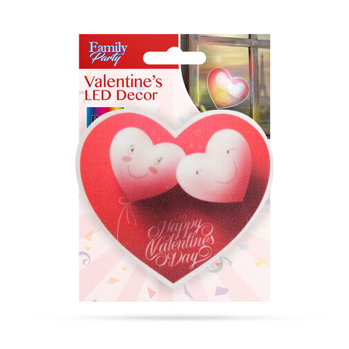 56513C • Valentínska RGB LED dekorácia - samolepiaca - srdce
