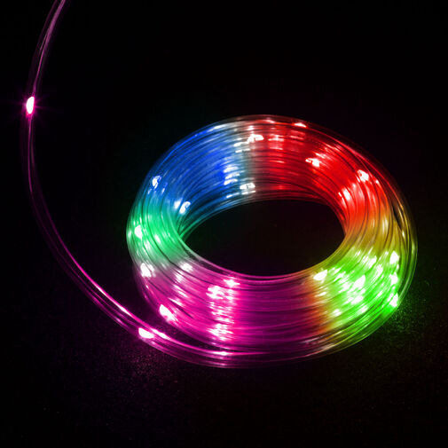 56517 • LED sveteľný kábel - 50 LED - 5 metrov - farebný - 3 x AA - IP44