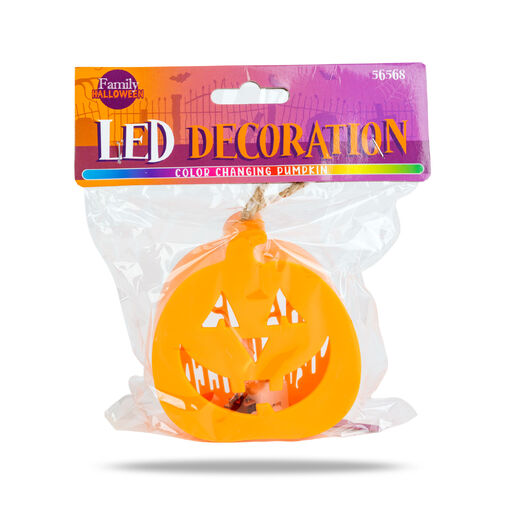 56568 • Halloweenska LED dekorácia - tekvica - RGB LED - 3 x LR1130 - 8,5 x 9 x 4 cm