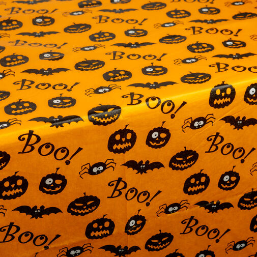 56574 • Halloweenska dekorácia - stolový obrus - flanel - 132 x 178 cm  