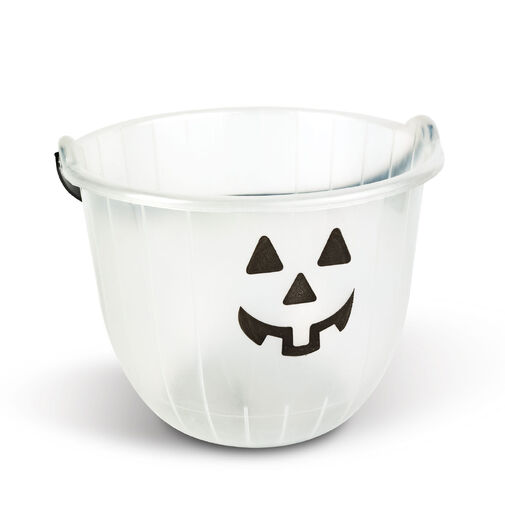 56577 • Halloweenová dekorácia - fosforeskujúci vedro - 2 druhy - 20 x 16 cm  