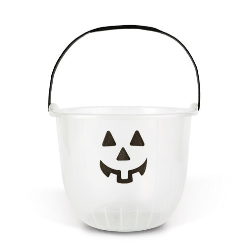 56577 • Halloweenová dekorácia - fosforeskujúci vedro - 2 druhy - 20 x 16 cm  