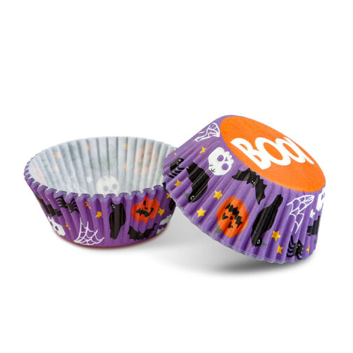 56579 • Halloween dekorácia - sada muffinových košíčkov - 50 ks - 4 druhy - 7 x 5 x 3,2 cm  