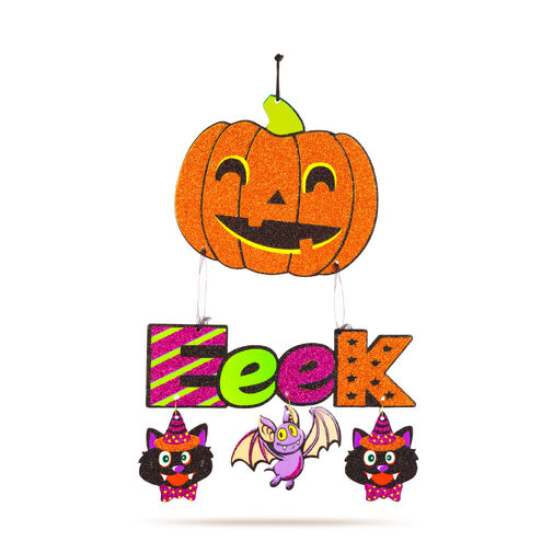 56581 • Halloween dekorácia - tekvica - závesná - 45 x 23 cm  