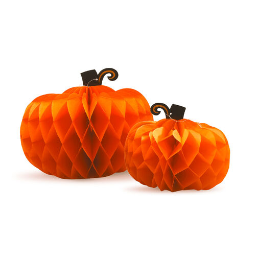 56583 • Halloween dekorácia - tekvicový lampión - papier - 25/30 cm - 2 ks / balenie  