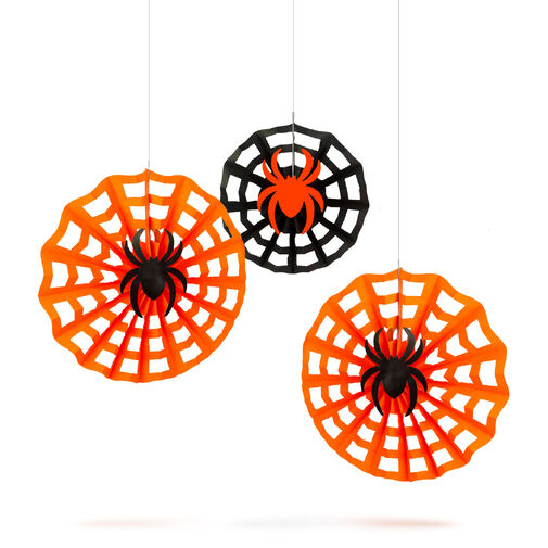 56585 • Halloweenska dekorácia - sada pavučín - papier - 30/40 cm - 3 ks / balenie  