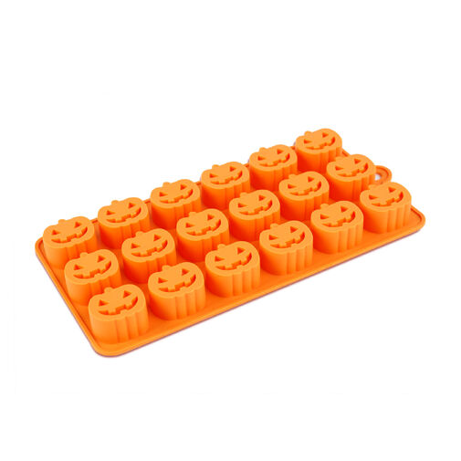 56591 • Halloweenská forma na ľad, silikónová - 18 ks tekvíc - 21 x 11 cm