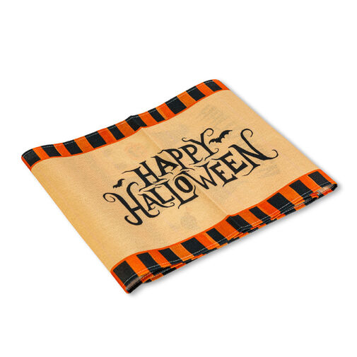 56595B • Halloween-ová dekorácia - obrus na stôl - s halloweenovými motívmi - 184 x 33 cm