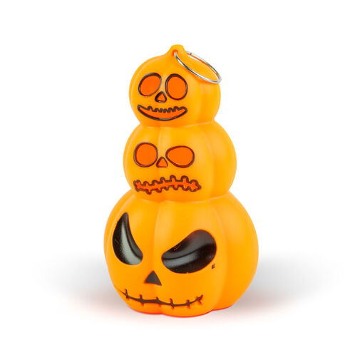 56603 • Halloweenová svetelná dekorácia - tekvica - teplá biela LED - 12 x 7,5 cm - 3 x LR1130  
