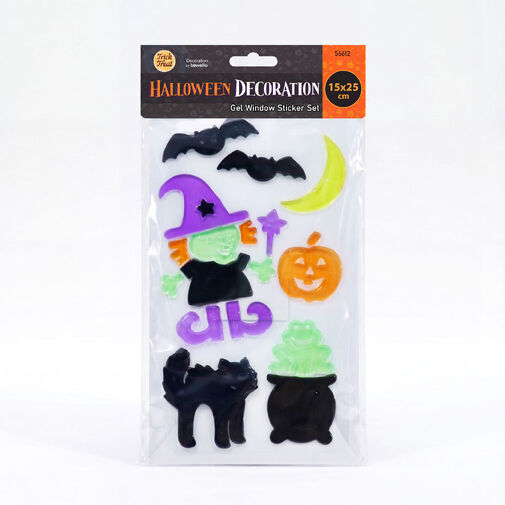 56612 • Halloween gélové okenné nálepky - 15 x 25 cm - 3 varianty