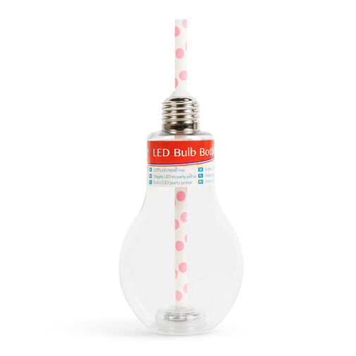 57160J • Svietiaci LED party pohár - priehľadná žiarovka - 400 ml