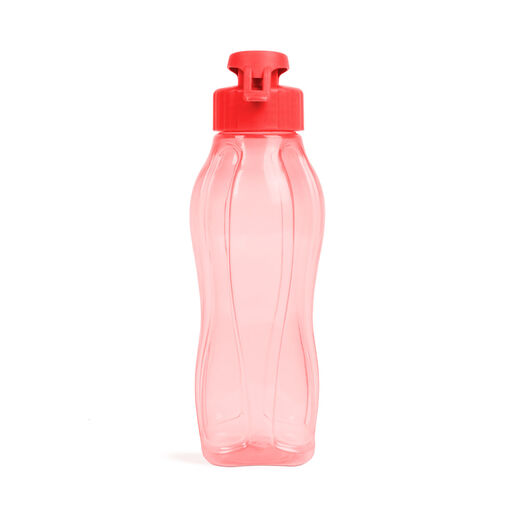 57214 • Športová fľaša - plastová,priehľadná - 600 ml, 3 farby