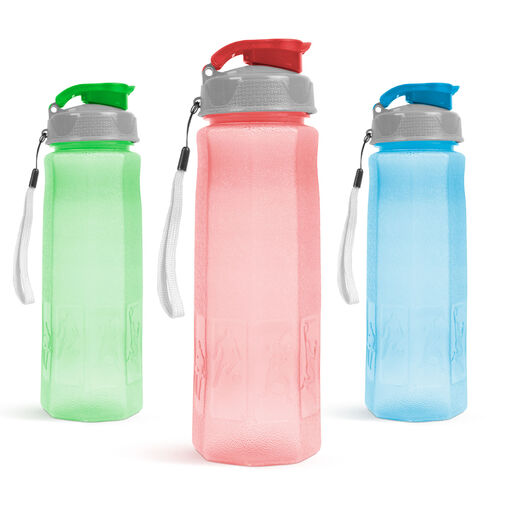 57215 • Športová fľaša - plast, priehľadná, 800 ml - 3 farby