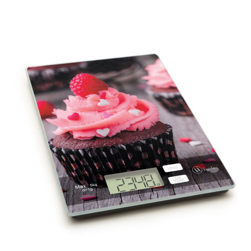 57267J • Kuchynská váha - ružový muffin