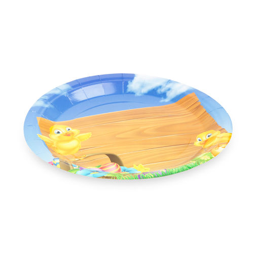 57901 • Veľkonočný papierový tanier - 24 cm - 2 druhy - 3 ks / balenie