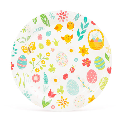 57901 • Veľkonočný papierový tanier - 24 cm - 2 druhy - 3 ks / balenie