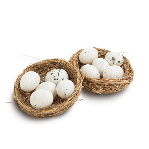 57915 • Veľkonočná dekorácia - klasické hniezdo - 5 vajíčok - 2 ks / balenie