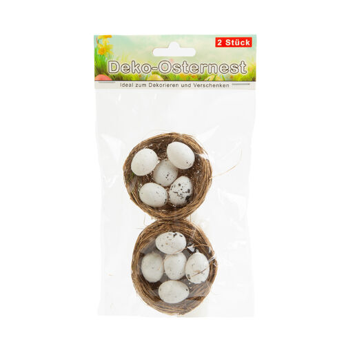 57915 • Veľkonočná dekorácia - klasické hniezdo - 5 vajíčok - 2 ks / balenie
