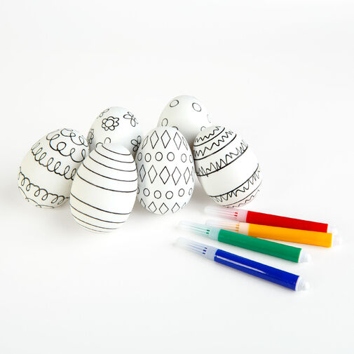 57946 • Veľkonočná sada na farbenie vajíčok s fixkou - 6 ks / balenie