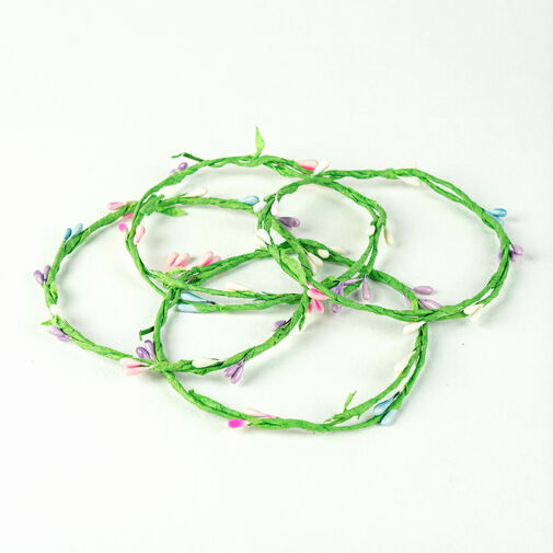 57947 • Veľkonočný farebný veniec - 65 cm - 4 ks / balenie