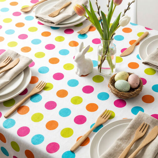 57953 • Veľkonočný obrus - flanel - 132 x 178 cm