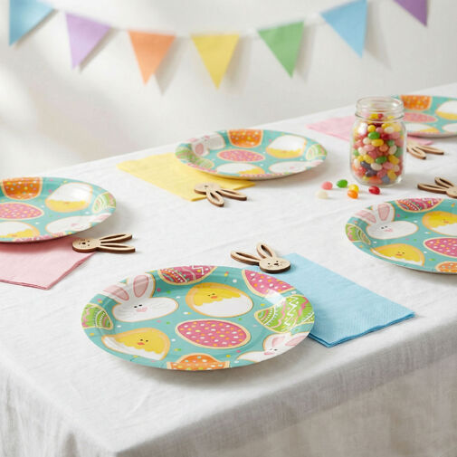 57988 • Veľkonočný papierový tanier - 23 cm - 8 ks / balenie