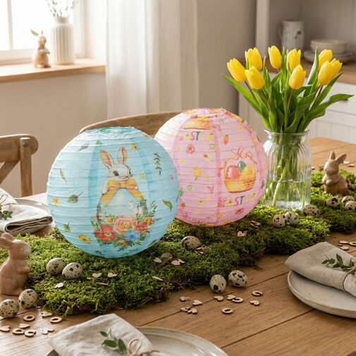 57989 • Veľkonočná dekorácia - lampión - papier - Ø30 cm