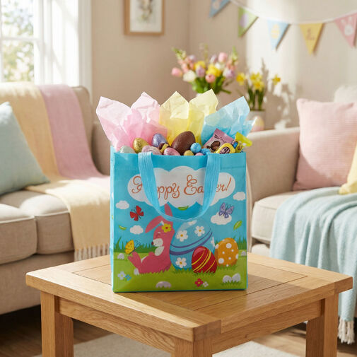 57991 • Veľkonočná darčeková taška - 22 x 23 x 11 cm - 4 druhy