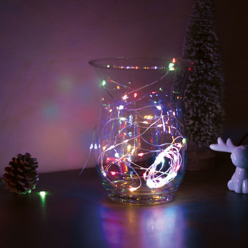 58041B • Vianočná LED sveteľná reťaz - 5 m - 50 LED - multicolor - 3 x AA