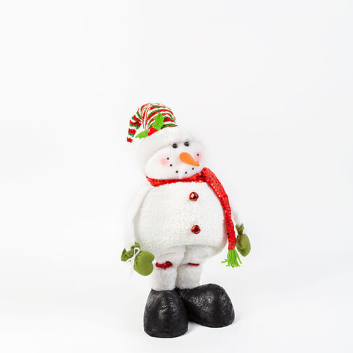 58051H • Textilný snehuliak s teleskopickými nohami - 2 druhy - 80 cm