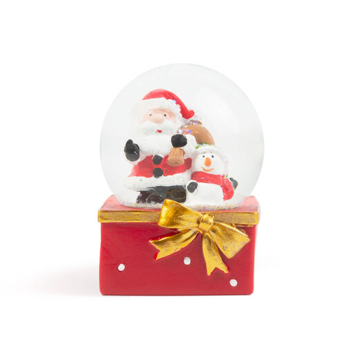 58061B • Vianočná LED snehová guľa - 4 druhy - 8 ks / displej