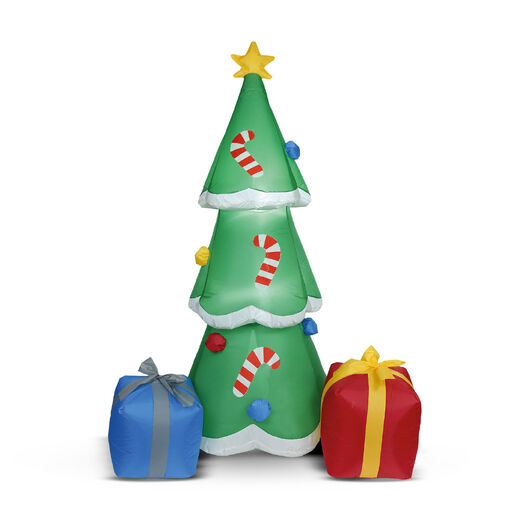 58067E • Nafukovací vianočný strom - 180 cm - IP44 - 12 bielych LED - 100 - 240V